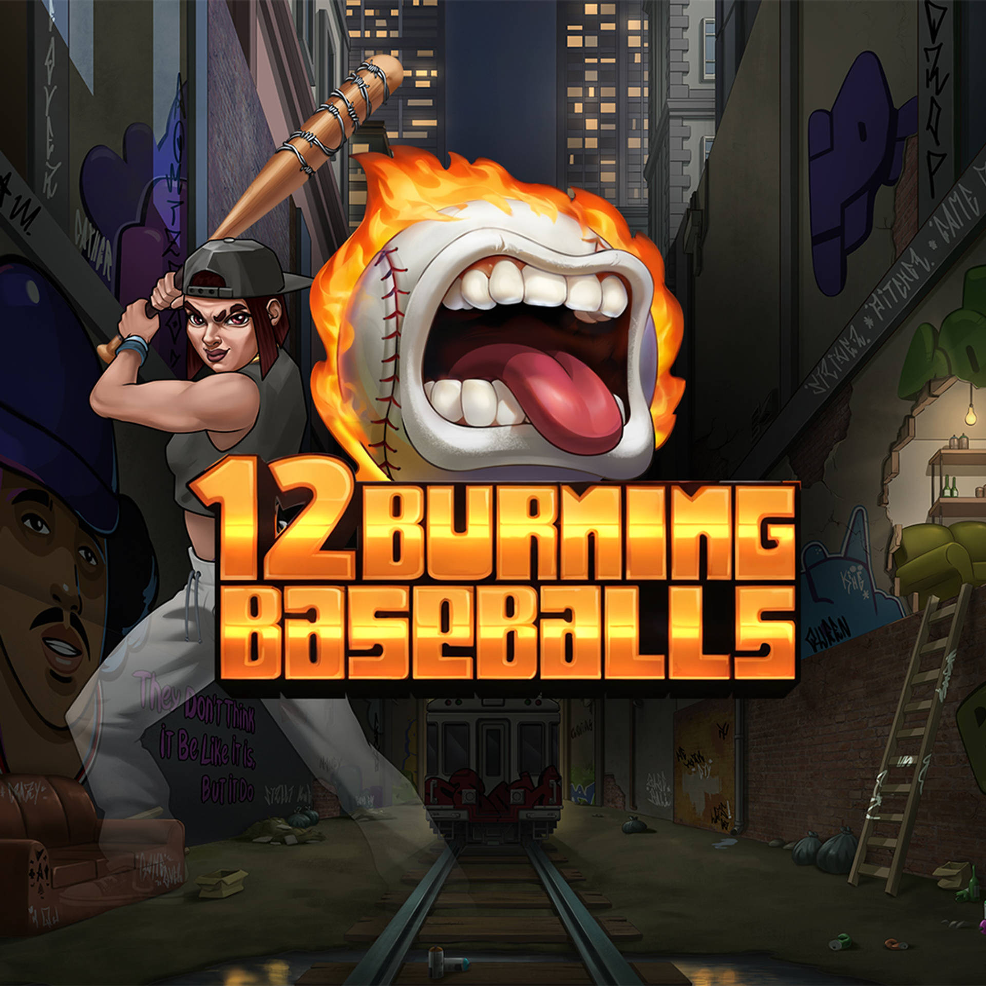 12 Burning Baseballs