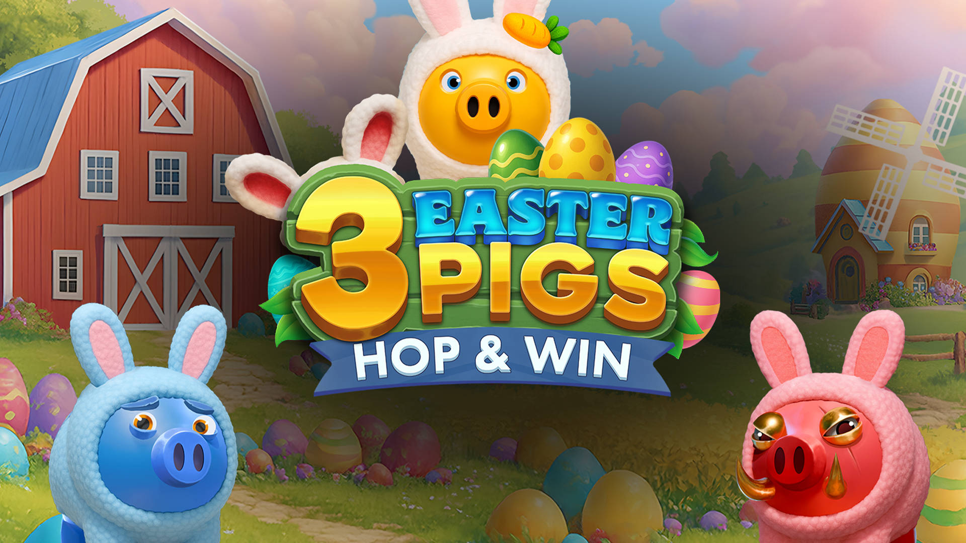 3 Easter Pigs Hop and Win