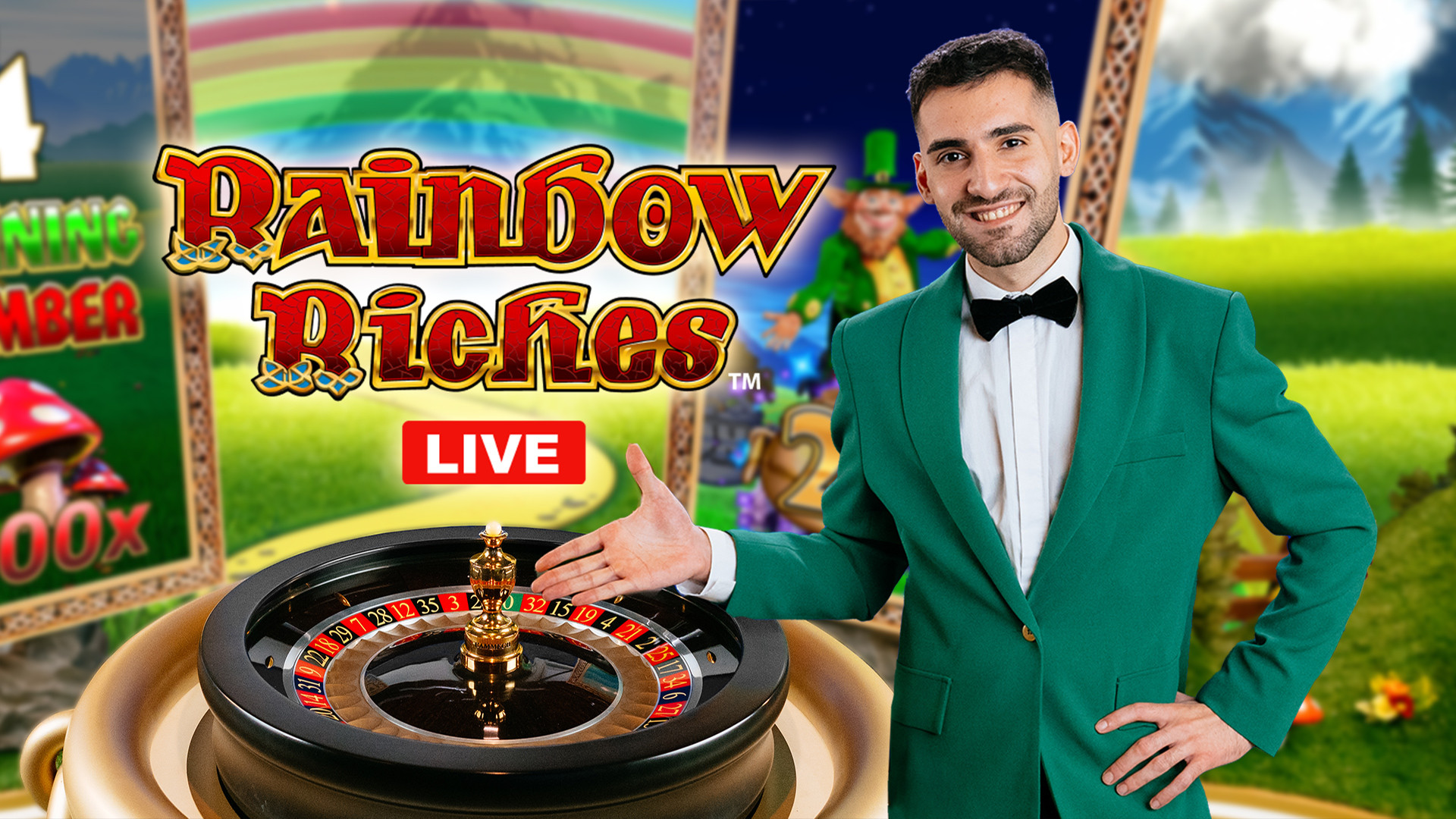 Rainbow Riches Live - Royal Panda